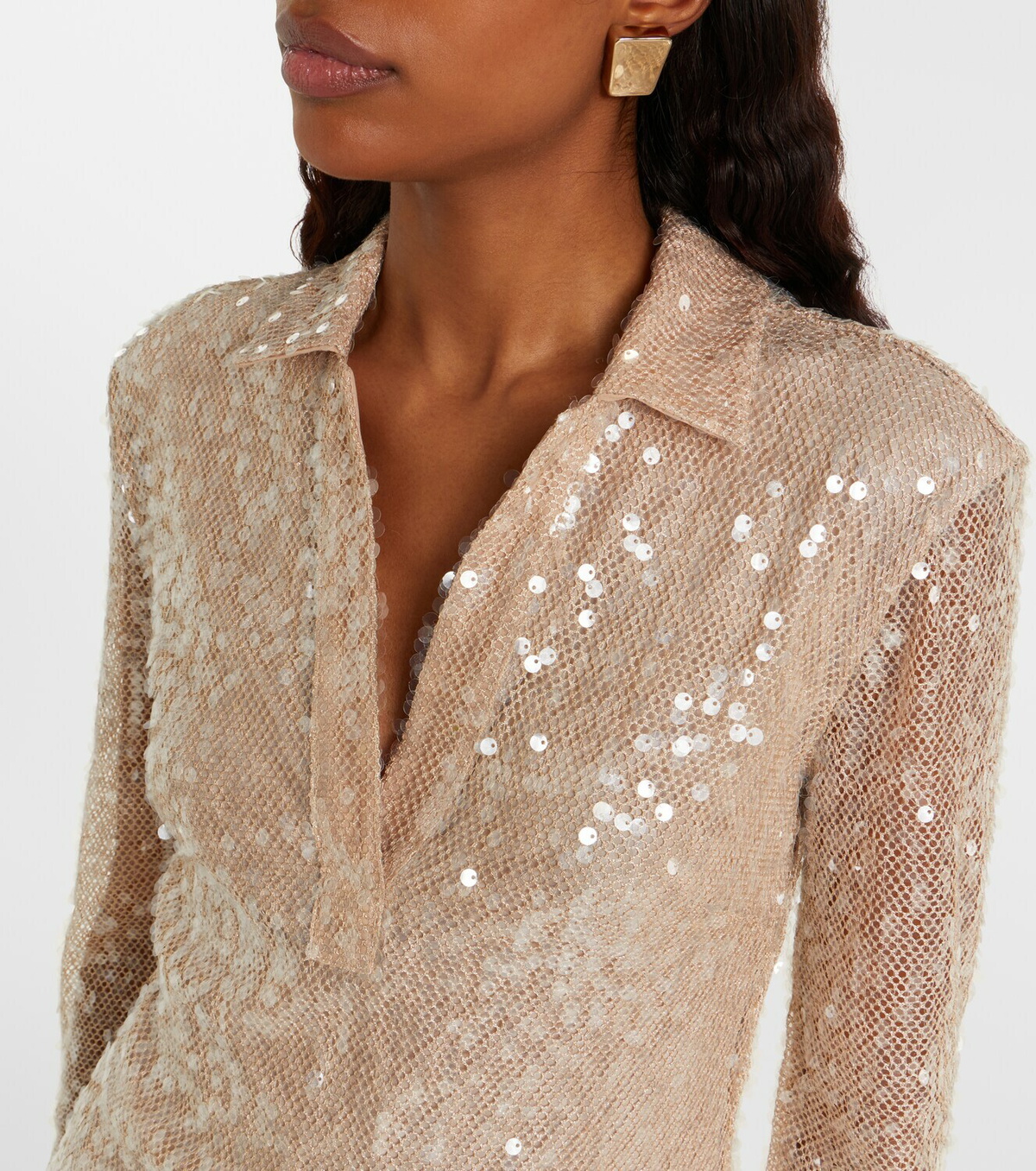 Veronica Beard Meryl sequined blouse