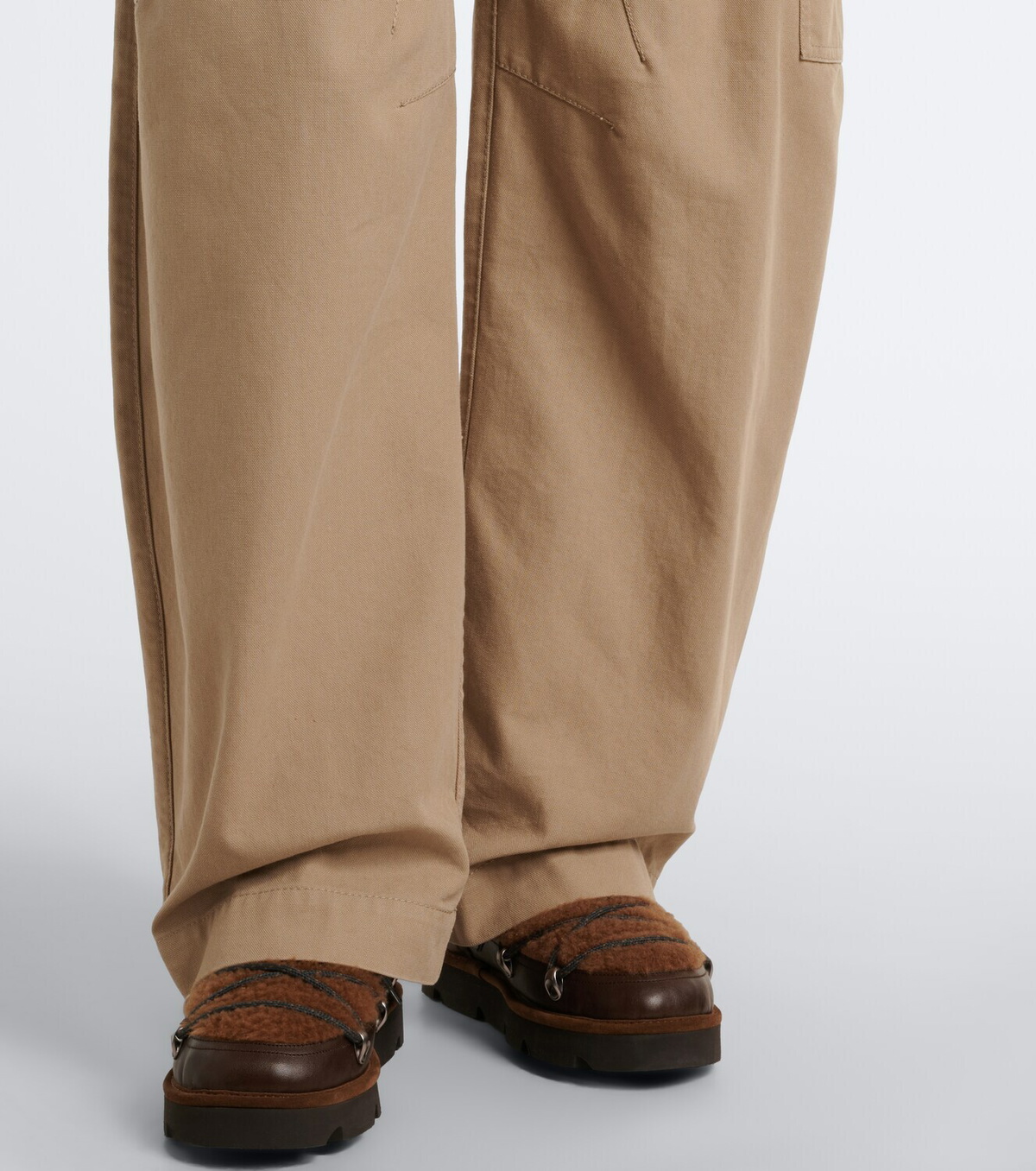 Brunello Cucinelli Cotton barrel-leg pants