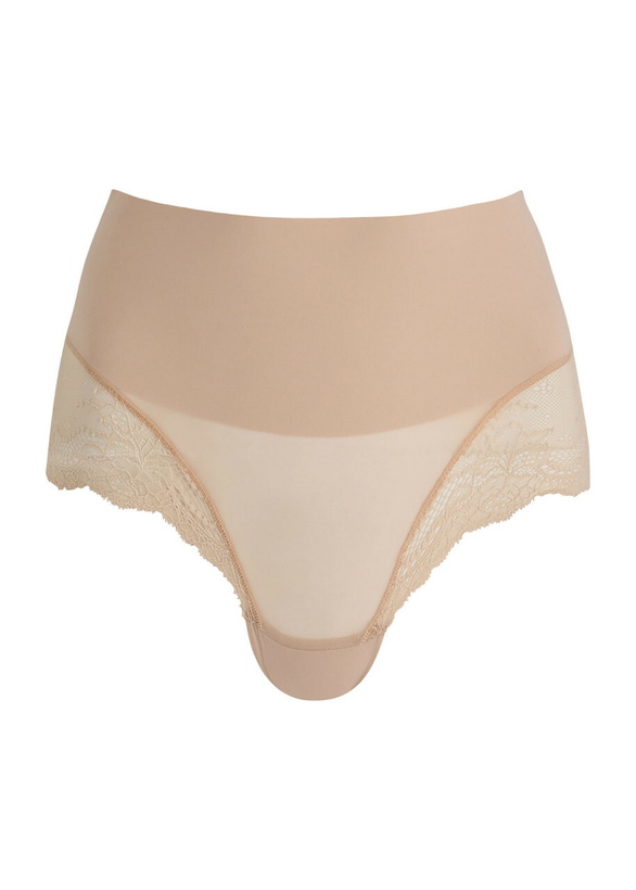 Photo: Spanx Undie-tectable Lace-trimmed Seamless Briefs Nude