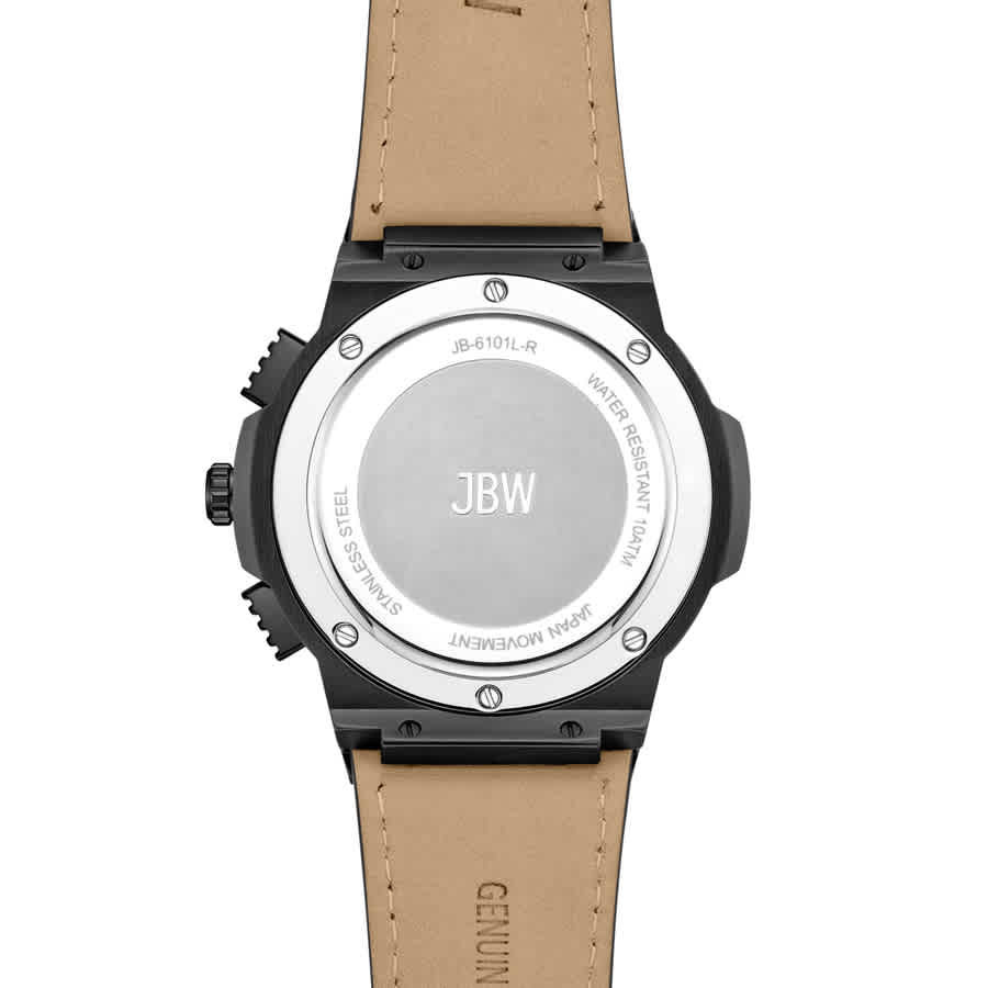 JBW Saxon GMT Quartz Black Dial Unisex Watch JB-6101L-S