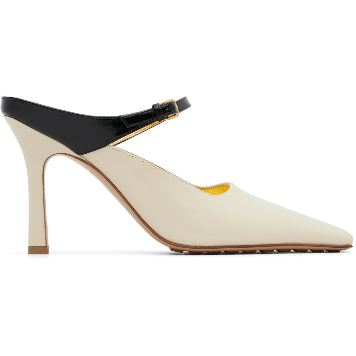 Bottega Veneta Off-White Slip On Heels