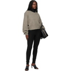 Fear of God ESSENTIALS Brown Holiday Heavy Waffle 90s Crewneck Sweater