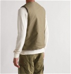 Chimala - Reversible Cotton-Twill and Faux Shearling Gilet - Green
