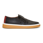 Giuseppe Zanotti Black Hoffman Slip-On Sneakers