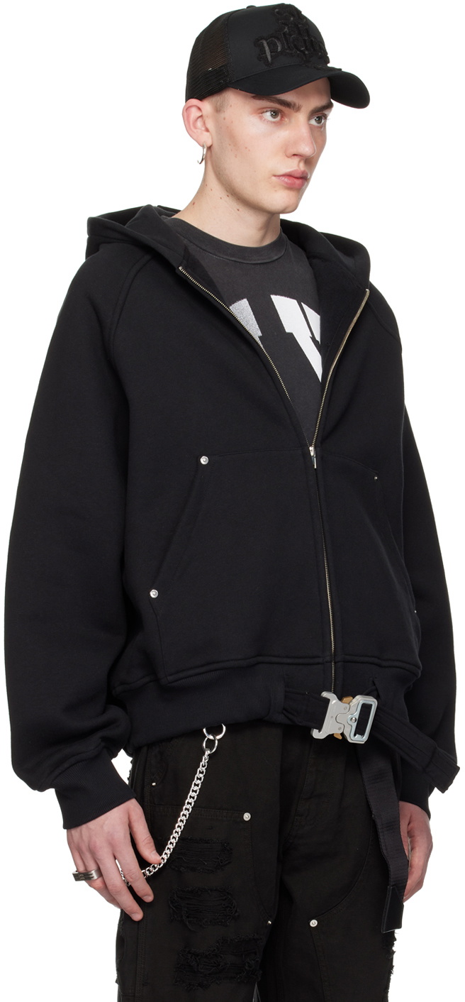 1017 ALYX 9SM Black Belted Hoodie 1017 ALYX 9SM