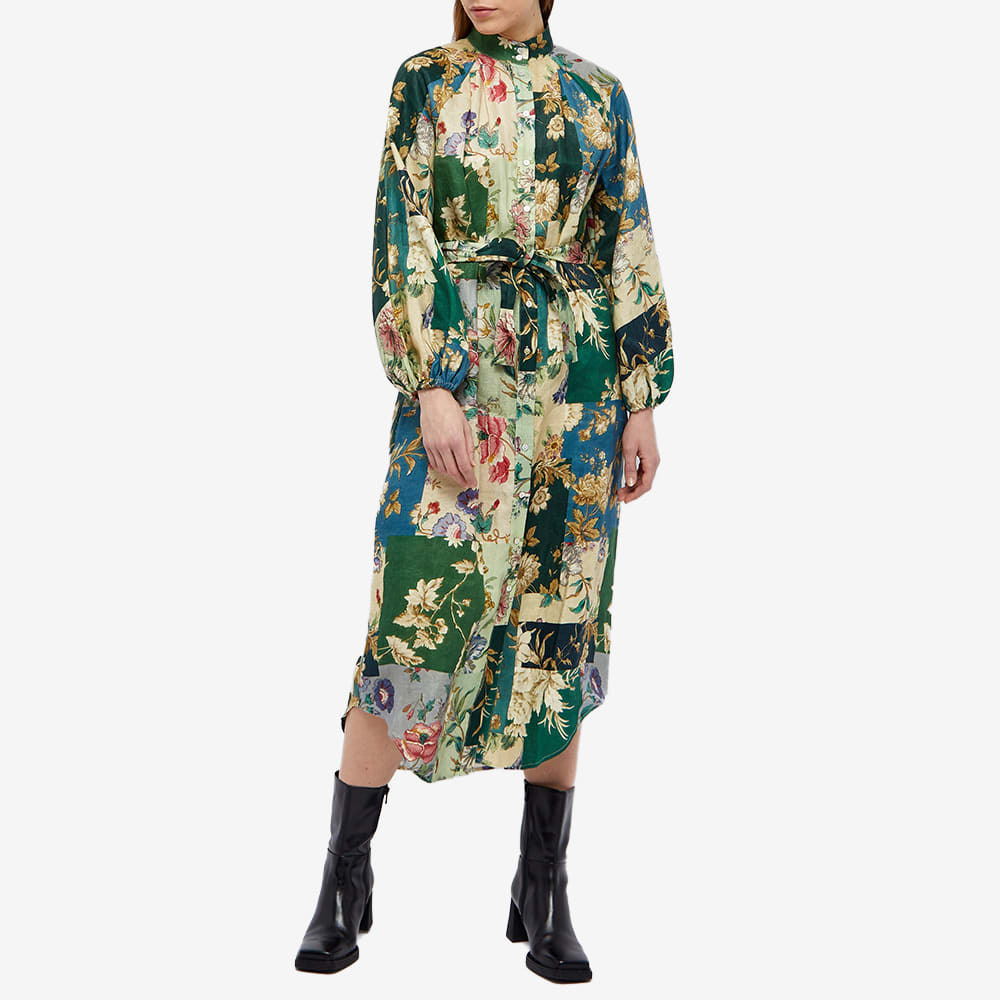 alemais loretta shirt dress Alemais Loretta Patchwork Shirtdress Print Size 8