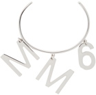 MM6 Maison Margiela Silver Logo Charm Bracelet