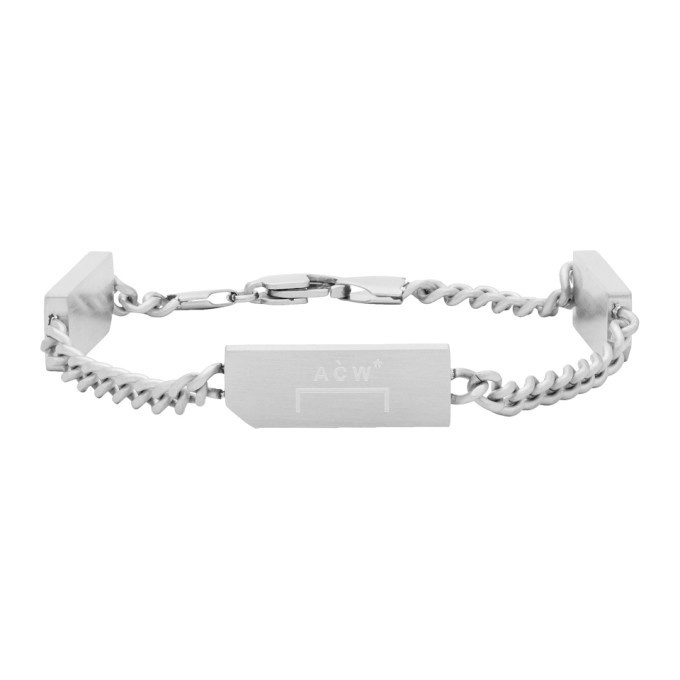 Photo: A-Cold-Wall* Silver Logo Bracelet