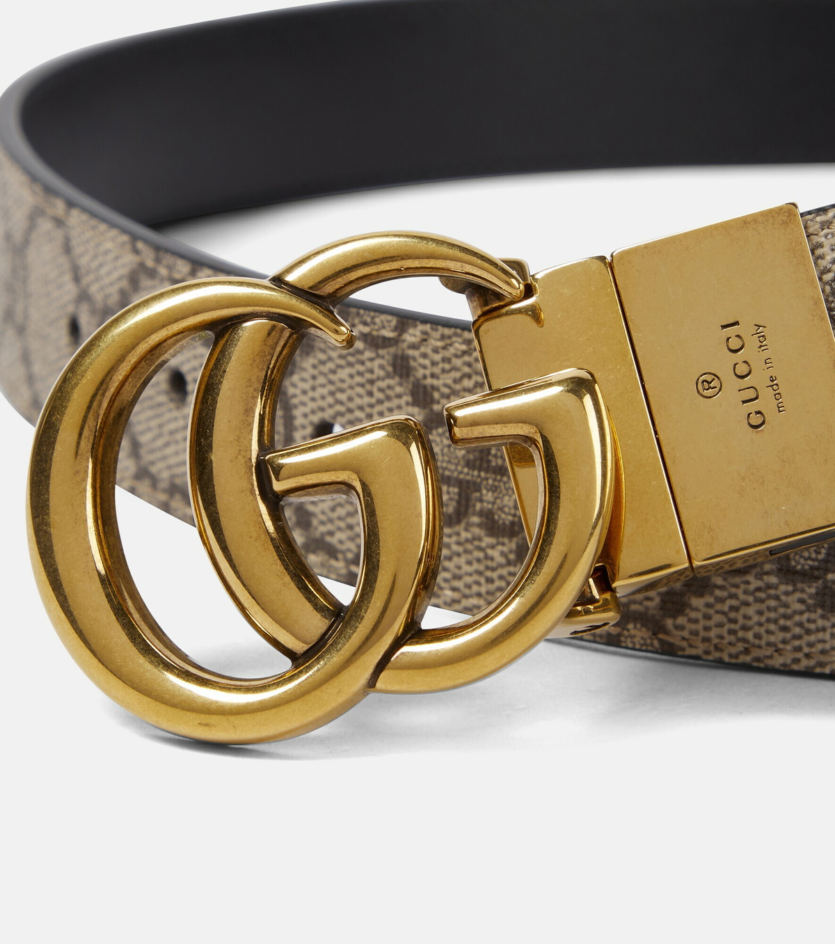 Gucci Reversible Gg Supreme Canvas Belt Gucci