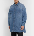 Maison Margiela - Oversized Padded Denim Overshirt - Blue