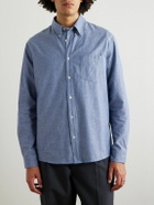A.P.C. - Edouard Brodé Cotton-Chambray Shirt - Blue