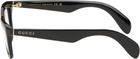 Gucci Black Rectangular Glasses