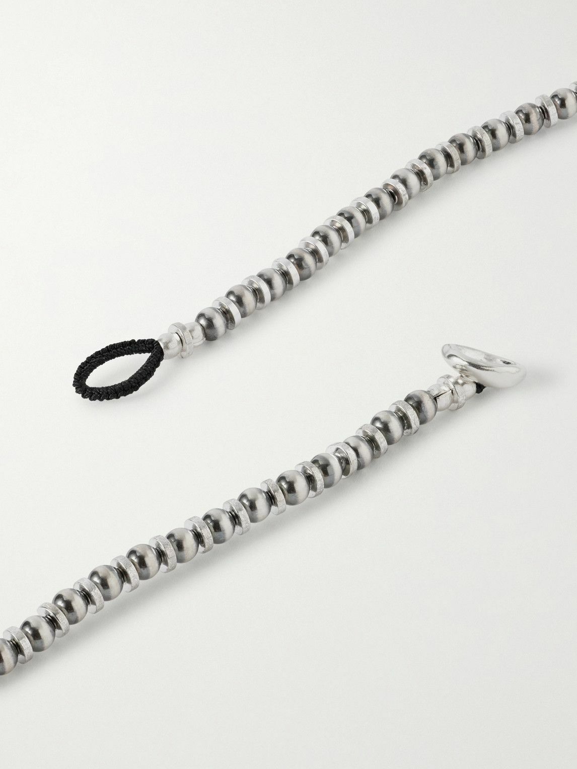 Mikia - Silver Hematite Beaded Necklace