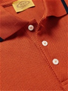 Tod's - Logo-Embroidered Cotton-Piqué Polo Shirt - Orange