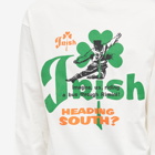 The Trilogy Tapes Men's Long Sleeve Irish T-Shirt in White
