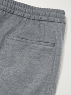ERMENEGILDO ZEGNA - Tapered Wool-Flannel Trousers - Gray