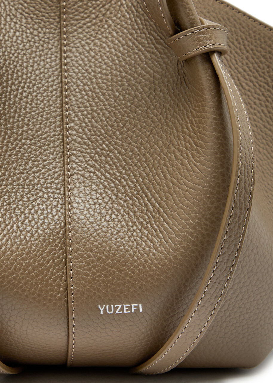 Yuzefi Mochi Pebbled Leather Shoulder bag - No Colour - One Size