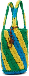 JW Anderson Multicolor Knit Shopper Bag