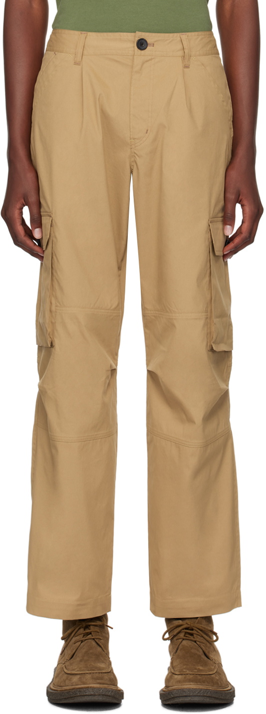 PS by Paul Smith Tan Loose-Fit Cargo Pants
