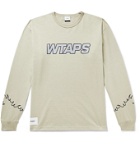 WTAPS - Embroidered Logo-Print Cotton-Blend Jersey T-Shirt - Brown