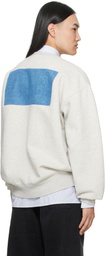 Maison Margiela Gray 4-Stitch Sweatshirt