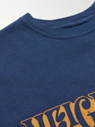 Neighborhood - Slim-Fit Logo-Print Cotton-Jersey T-Shirt - Blue