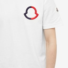 Moncler Men's Logo Outline T-Shirt in White