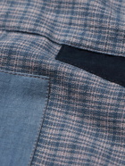 Story Mfg. - PA Camp-Collar Checked Organic Cotton Shirt - Blue