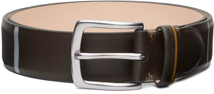 Photo: Paul Smith Brown Brushstroke Stripe Belt