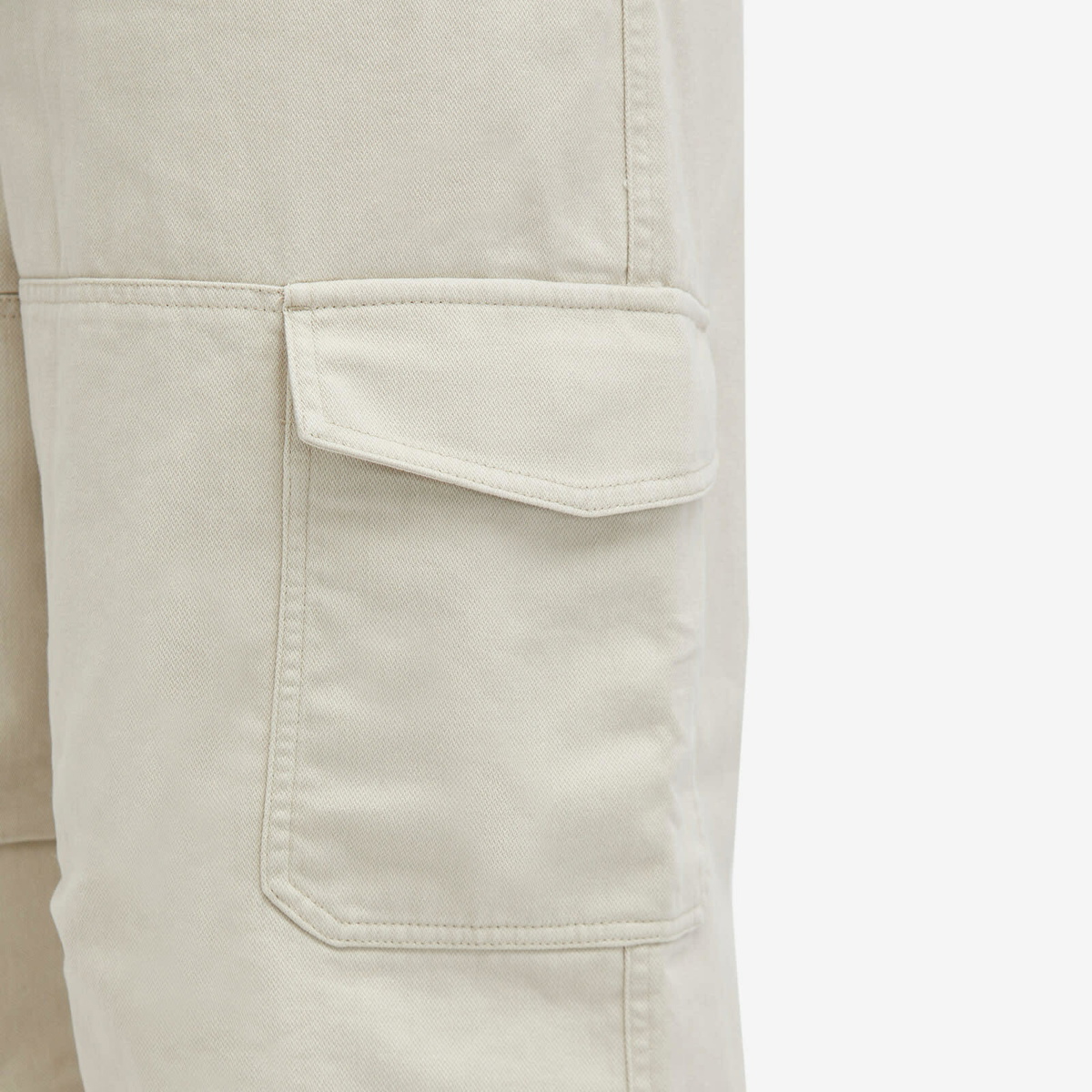 Acne Studios Men's Patsony Twill Cargo Trousers in Ivory White Acne Studios