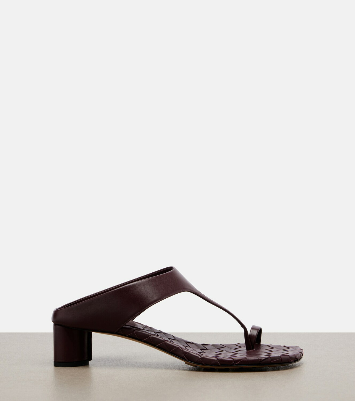Bottega Veneta Livia Intrecciato leather thong sandals