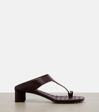 Bottega Veneta Livia Intrecciato leather thong sandals