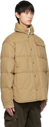 Moncler Genius Moncler x Palm Angels Brown Fieldrush Short Down Jacket