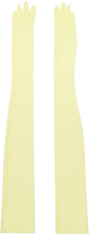 Photo: Dries Van Noten Yellow Long Gloves