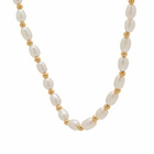 Missoma Women's Seed Pearl Beaded Necklace in White/Gold 