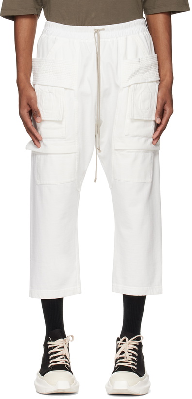 Photo: Rick Owens DRKSHDW White Creatch Cargo Pants