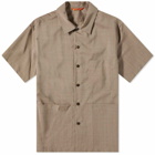 Barena Men's Short Sleeve Shirt in Khaki