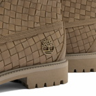 Timberland Men's 6 Inch Woven Lace Boot in Olive Full Grain