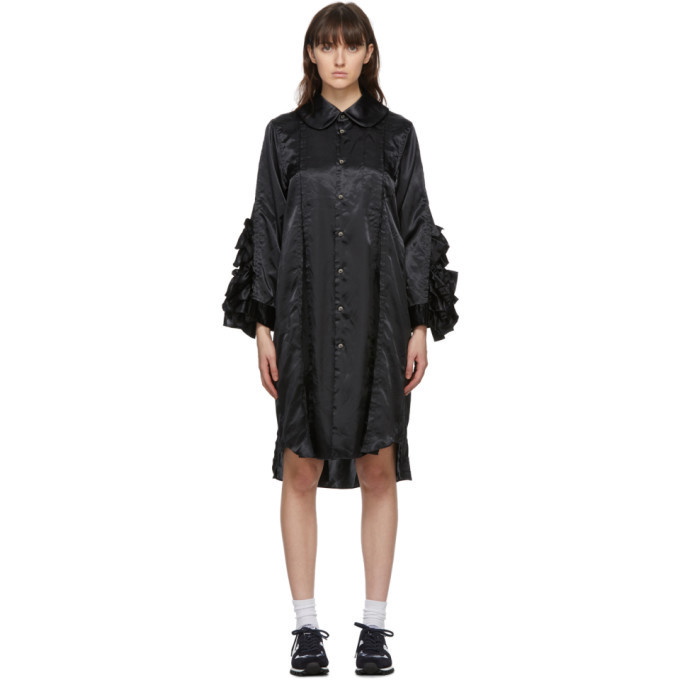 Photo: Comme des Garcons Comme des Garcons Black Ruffle Shirt Dress