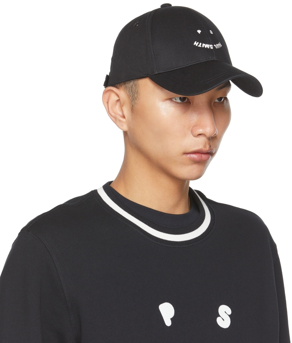 PS by Paul Smith Black Happy Cap