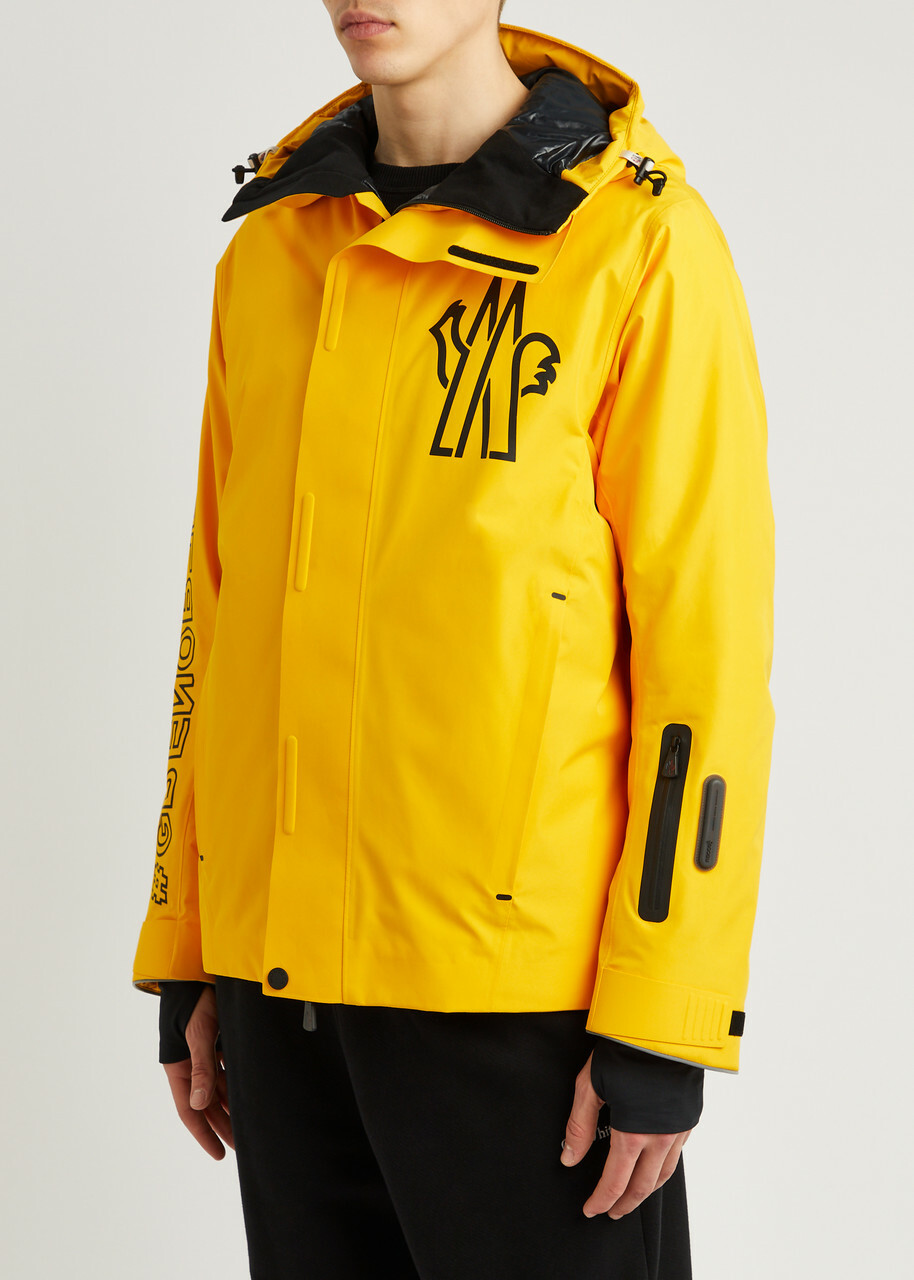 Moncler Grenoble Moriond Shell ski Jacket Yellow Moncler Grenoble