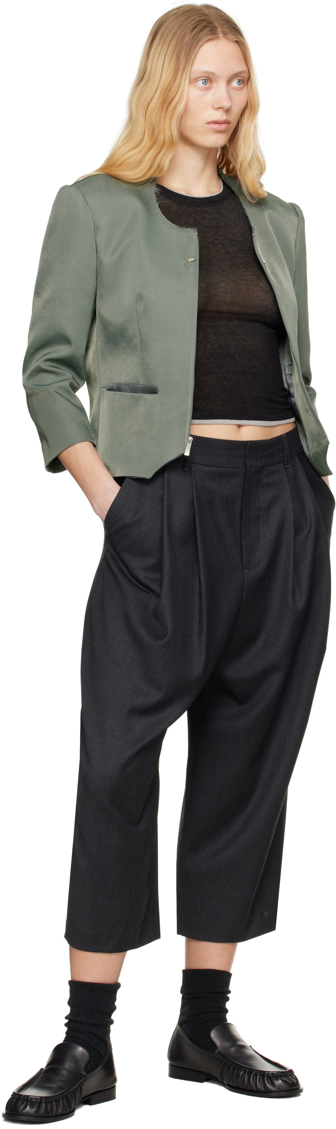 ADER error Gray Sig; BK Tag 01 Trousers
