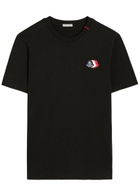 Moncler Logo-appliquéd Cotton T-shirt Black