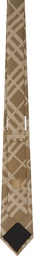 Burberry Beige Silk Check Classic Cut Tie