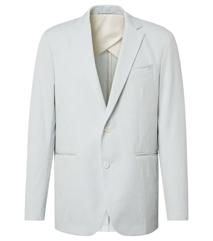 Photo: Orlebar Brown Garret cotton-blend seersucker blazer