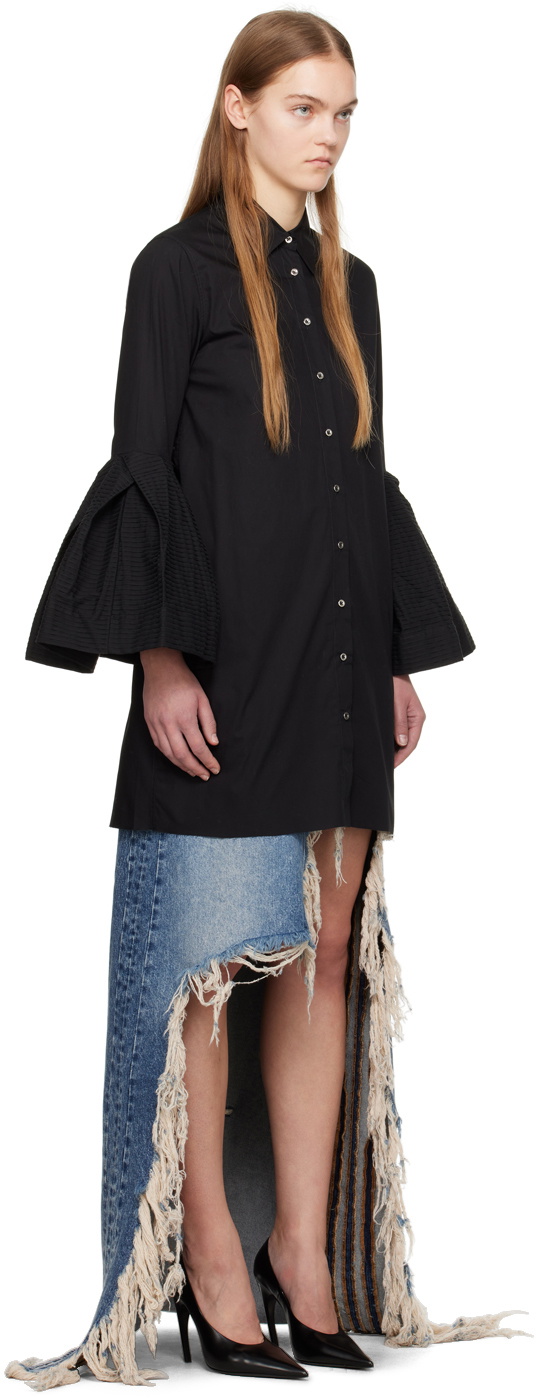 Marques Almeida Black Puff Minidress