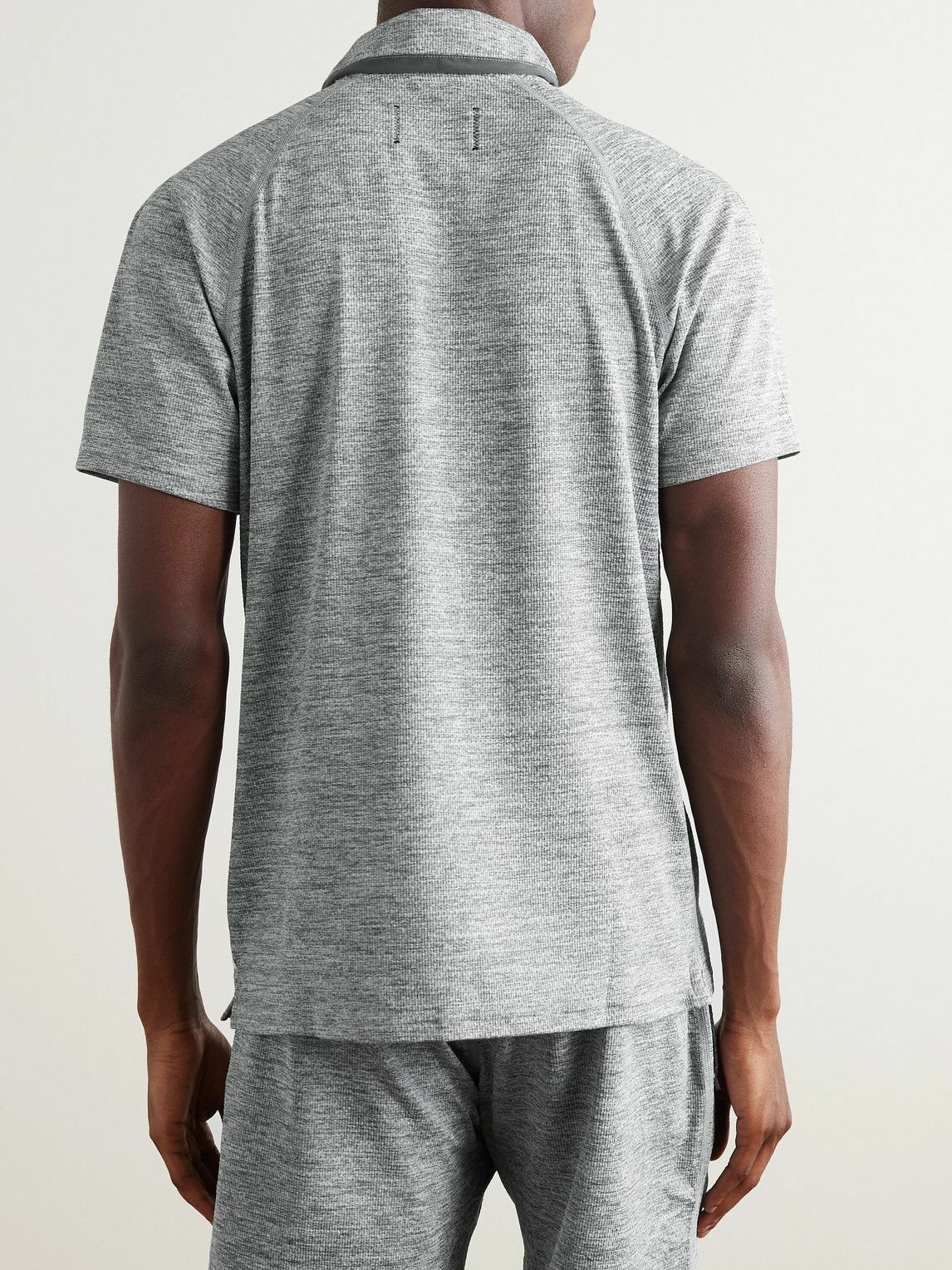 Reigning Champ - Solotex® Mesh Polo Shirt - Gray Reigning Champ