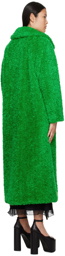Anna Sui Green Notched Coat