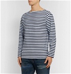 OrSlow - Striped Cotton T-Shirt - Indigo