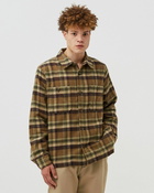 Officine Générale Barrett Ovs Jap Cotton Check Brown - Mens - Overshirts